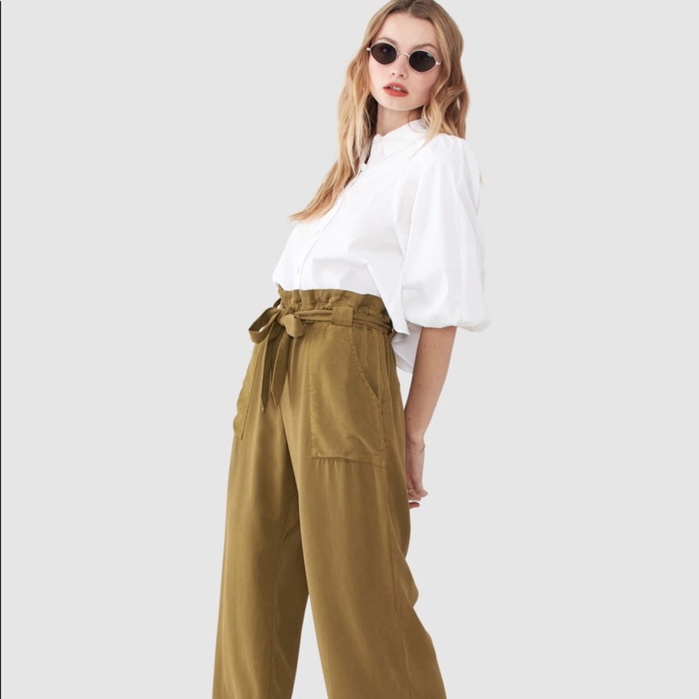 Comfy crop tie pants